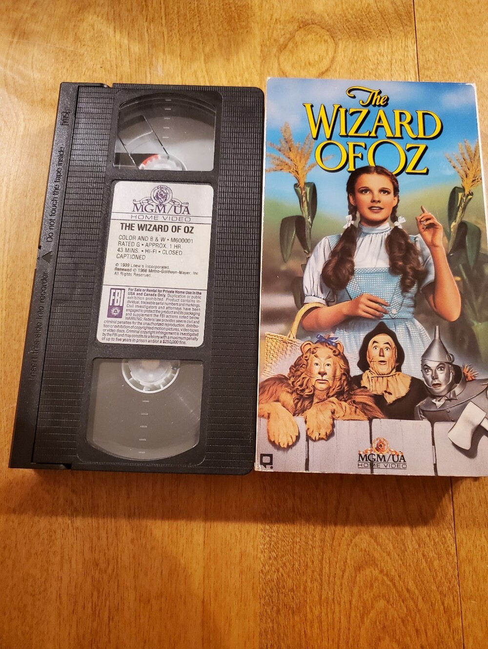 The Wizard of Oz VHS 1995 Judy Garland Classic Movie